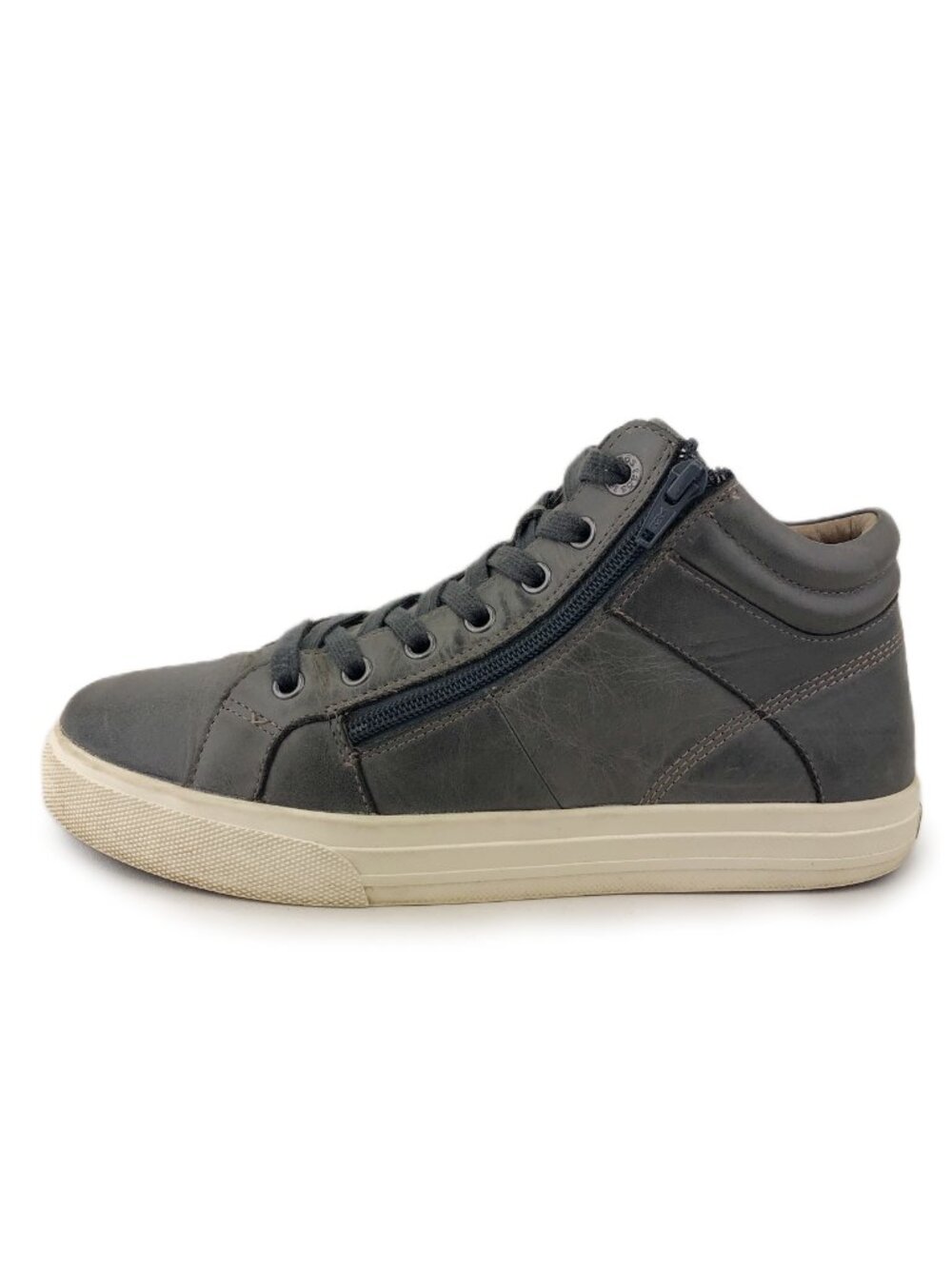 Taos Winner Gray Leather Ankle Sneakers 9.5